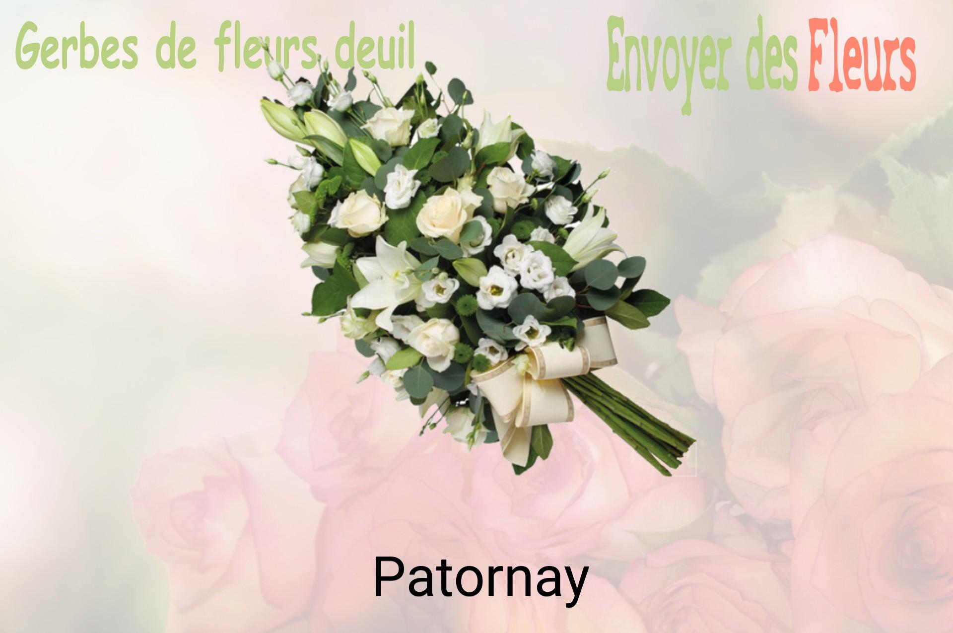 Gerbe de fleurs de deuil livrée à Patornay